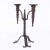 Late 19th Century Pair of Antique French Iron Candle Sticks For Sale - Image 5 of 8