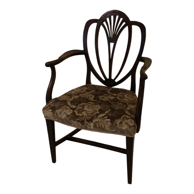 Late 18th Century Georgian Heart Back Arm Chair For Sale