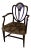 Late 18th Century Georgian Heart Back Arm Chair For Sale