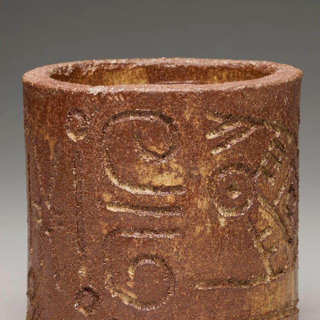 1960s Win Ng Early Brush Pot, Circa 1960 For Sale - Image 5 of 6