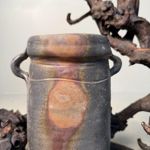 Organic Bizen Ikebana Vase by Kurosawa Izumi, 1970s For Sale - Image 13 of 18