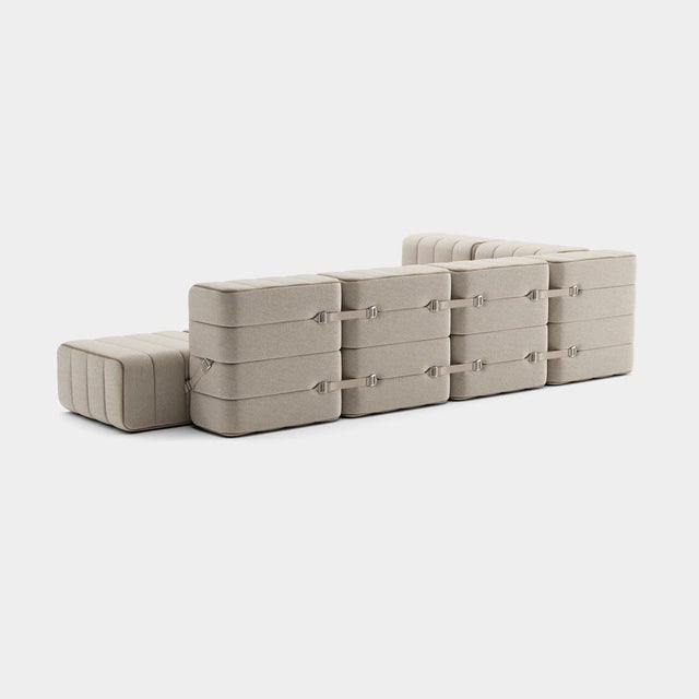 Contemporary Large Flexible Corner Sofa from Ambivalenz, Set of 12 For Sale - Image 3 of 5
