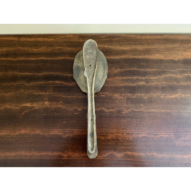 Brass Late 20th Century Cast Brass Tennis Racket Door Knocker For Sale - Image 8 of 8