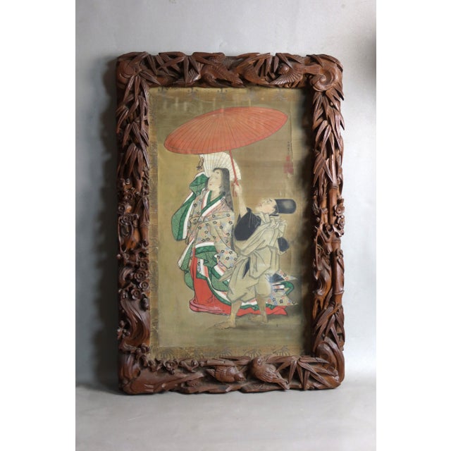 Asian Artist, Asian Scene, 1800s, Paint, Framed For Sale - Image 16 of 16