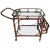 1950s Wicker Serving Bar Cart, 1950 For Sale - Image 5 of 5
