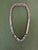 Silver Art Deco 1930’s Square Cut Crystal Line Chain Tennis Necklace For Sale - Image 8 of 8