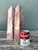 Brick Red Vintage Minimalist Stone Obelisks - A Pair For Sale - Image 8 of 12