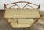 Wood Vintage Scorched Bamboo Tiered Shelf With Grasscloth Liner For Sale - Image 7 of 8