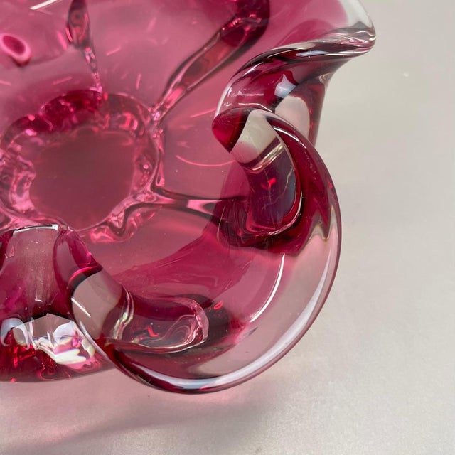 Pink-Purple Murano Glass Shell Ashtray, Italy, 1970s For Sale - Image 10 of 18