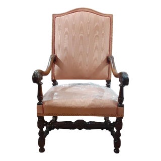 Louis XV Italian Walnut Armchair For Sale