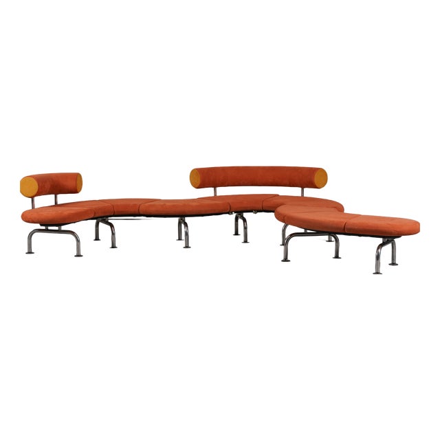 Vintage Pipeline Sofa by Erik Jorgensen, Denmark, 1980s For Sale