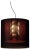Black and Red Moaré LM Pendant Lamp by Antoni Arola For Sale