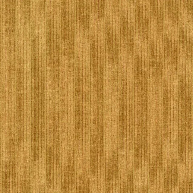 Sample - Schumacher Antique Strie Velvet Fabric in Goldenrod For Sale
