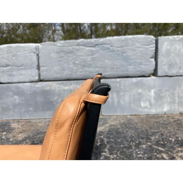 Black Rén Lounge Chair Two Seater Sofa Stellar Works Space Copenhagen, Oak, Leather For Sale - Image 8 of 12