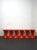 Red Stools, 1970s, Set of 3 For Sale - Image 4 of 8