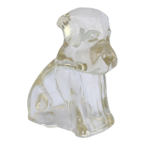 1940s Federal Glass Beagle Dog Candy Container