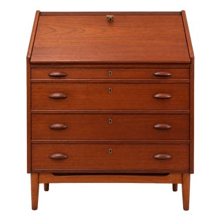 Mid-Century Teak Secretary, Denmark, 1960s For Sale