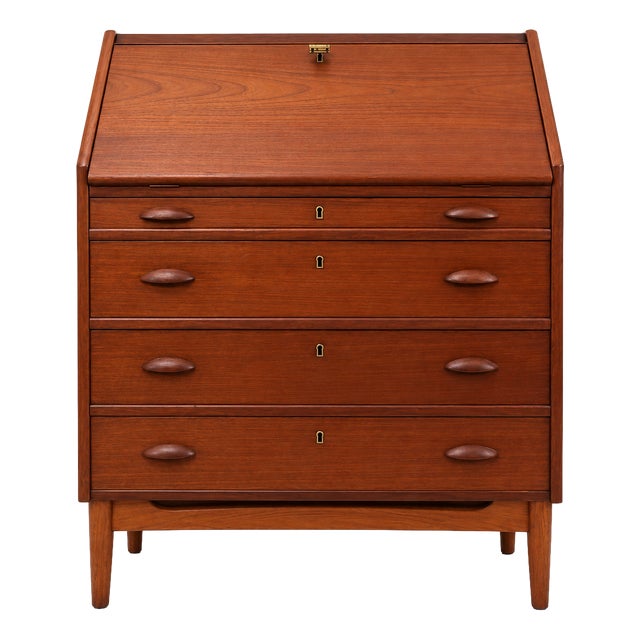 Mid-Century Teak Secretary, Denmark, 1960s For Sale