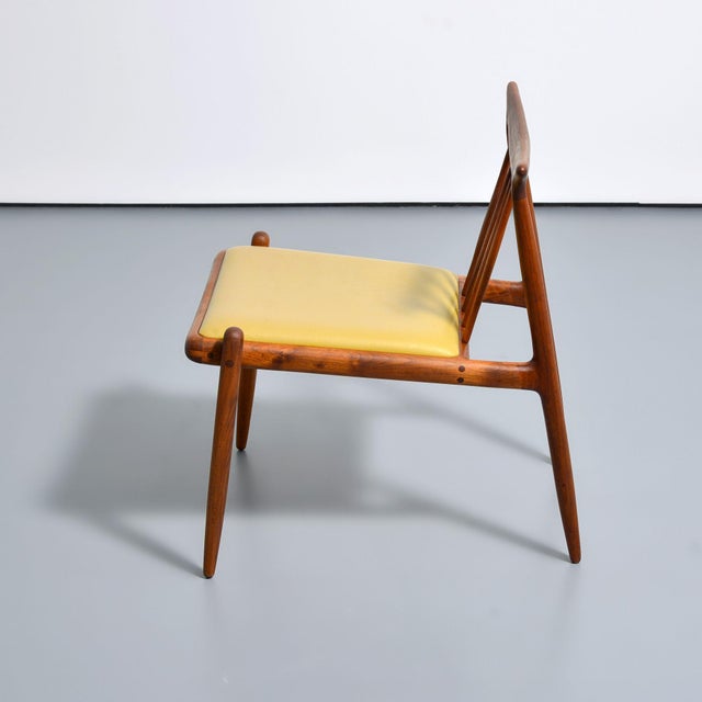 Sam Maloof Black Walnut and Leather Lounge Chair Attr. Sam Maloof, 1960s For Sale - Image 4 of 8