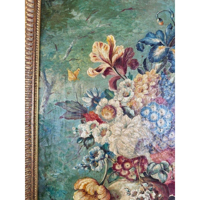 Floral Still Life, 19th Century, Oil Painting on Canvas, Framed For Sale - Image 7 of 10