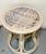 1970s Rattan Woven-Top Footstool For Sale - Image 4 of 4