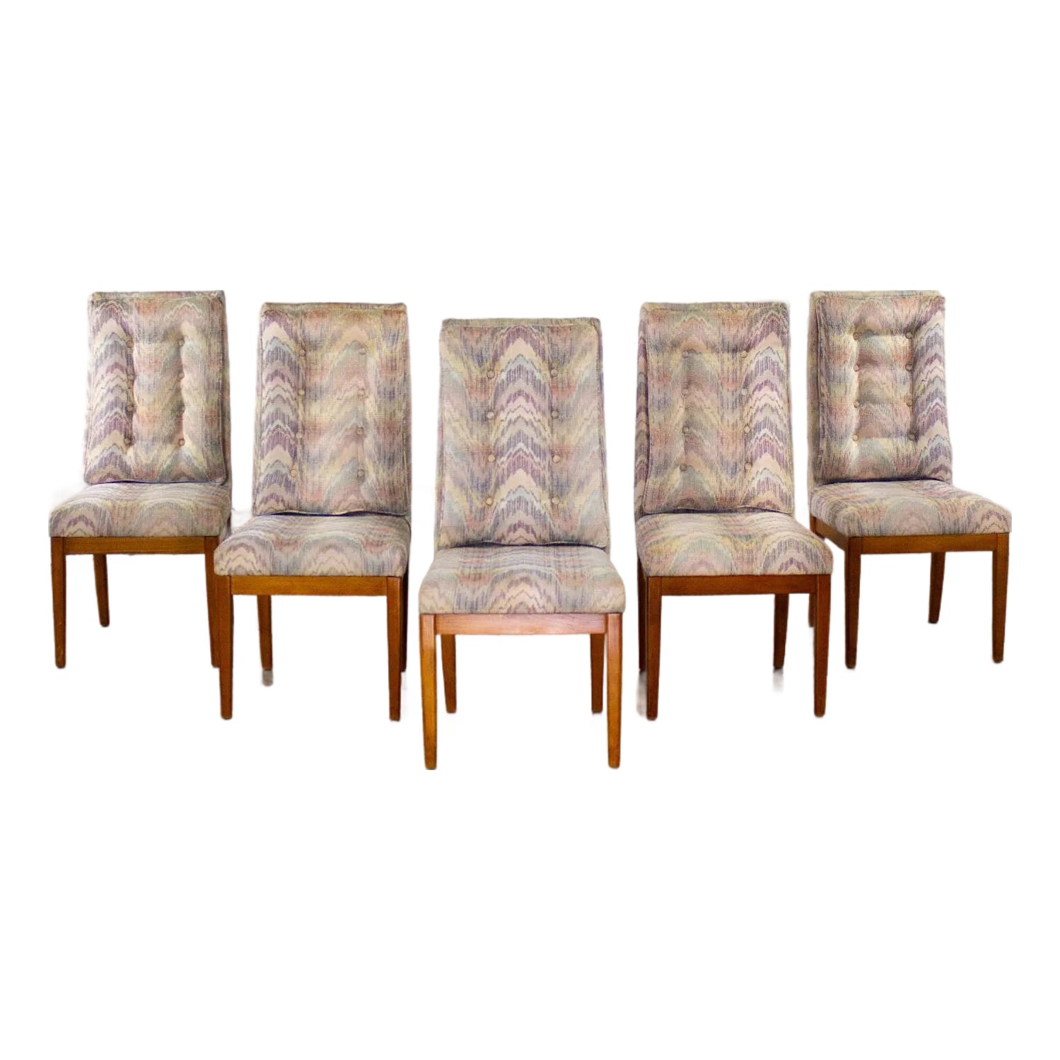 1970’s Modern Set of 5 Founders Furniture Patterns 23 Side or Dining