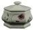 Mid-Century Handmade Floral Ceramic Soup Bowl, Italy For Sale