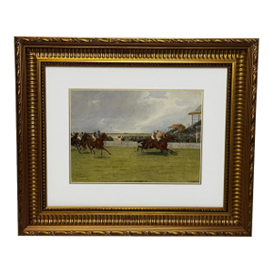 Edwardian Sporting Watercolour by Isaac James Cullin (1859–1942) the 1910 Two Thousand Guineas, Newmarket Neil Gow’s Classic Victory – Signed & Dated