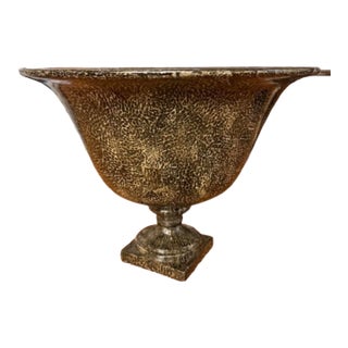 Vintage Sarreid Ltd. Large Footed Bowl Centerpiece For Sale