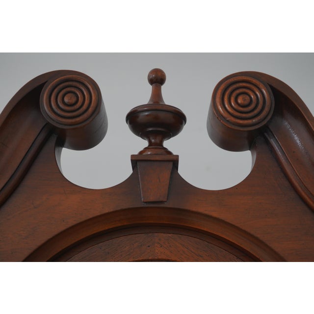 Colonial Mahogany Grandfather Hall Clock For Sale - Image 10 of 18