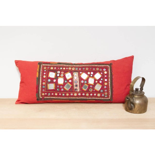 This vintage nomad pillow is a warm & charming mixture of tribal Indian beauty with functionality. Crafted from thick...