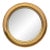 60” Gilded Round Hollywood Regency Mid 20th Century Mirror For Sale