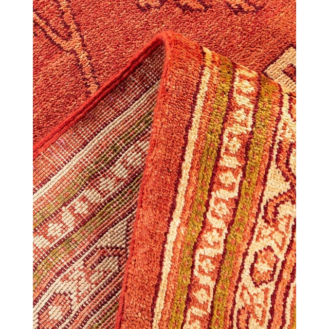 Eclectic, One-of-a-Kind Hand-Knotted Area Rug in Red, 8' 2" x 10' 2" For Sale In New York - Image 6 of 8