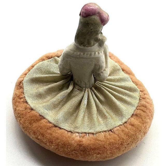 A Half Boudoir Lady Doll Powder Puff refers to the decorative porcelain French woman rococo figure that represents the...