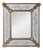 Vintage Venetian Clear and Gilt Glass Mirror, 1960s For Sale