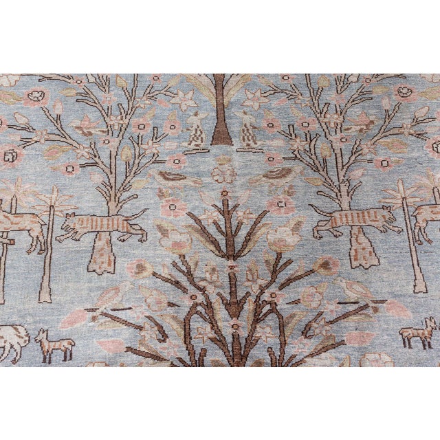Early 20th Century Antique Persian Tabriz Rug For Sale - Image 5 of 10