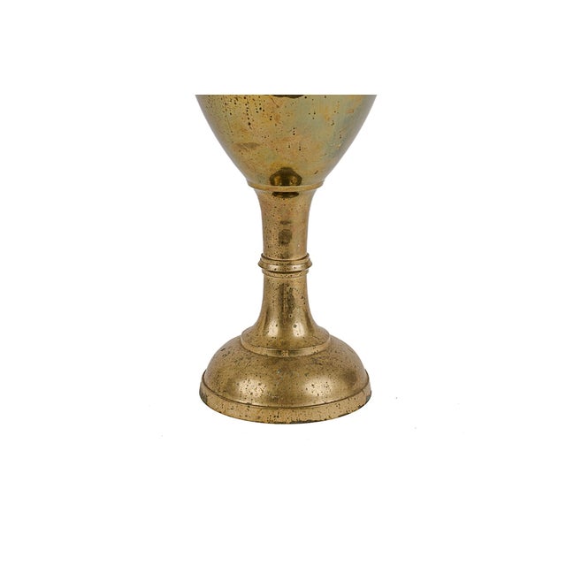 Mid-Century Modern 24" Vintage Mid-Century Modern Brass Vase For Sale - Image 3 of 7