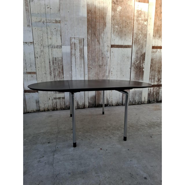 Arco Hangoor Table in Black Maple Veneer attributed to Arnold Merckx, 1985 For Sale - Image 12 of 12