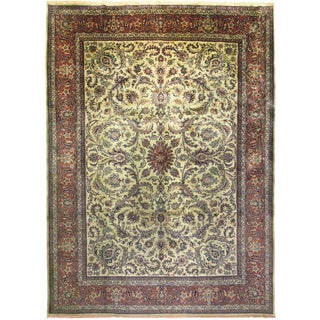 Middle Eastern Hand-Knotted Rug For Sale