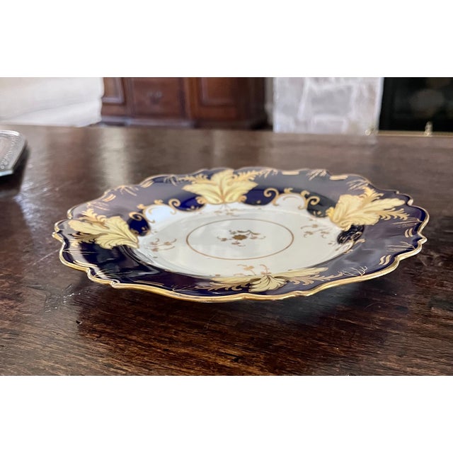 Mid 20th Century Echt Weimar Kobalt "Jutta" Porcelain Salad/Luncheon Plates - A Pair For Sale - Image 9 of 15