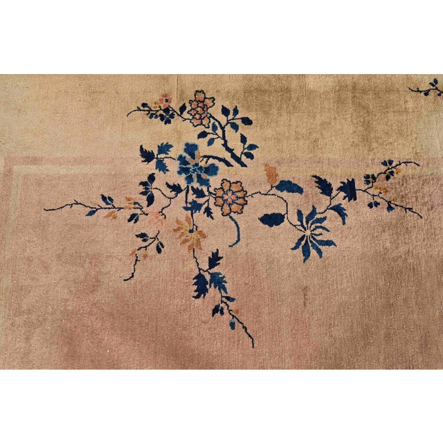 Antique Chinese Art Deco Nichols Hand-Knotted Room Size Wool Rug, Circa 1920s For Sale In South Bend - Image 6 of 11