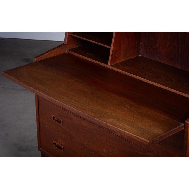 Wood Mid-Century Danish Teak Secretary, 1960s For Sale - Image 7 of 11