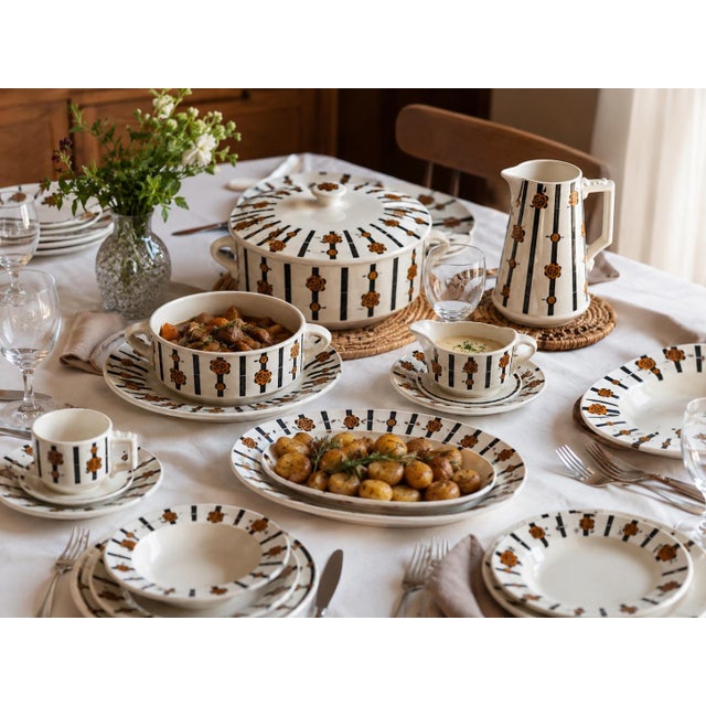Vintage Art Deco Dinner Service, 1930, Set of 59 For Sale - Image 14 of 15