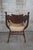 Brown Late 19th Century Antique Victorian Stomps Burkhardt Mahogany Curule Saddle Seat Armchair For Sale - Image 8 of 12
