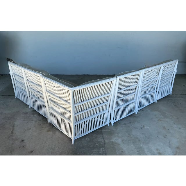 Bielecky Brothers Vintage Stick Rattan Sectional Sofa After Bielecky Brothers For Sale - Image 4 of 12