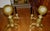 Ornamental & Decorative Materials Antique Brass Fire Place Andiron’s For Sale - Image 7 of 8