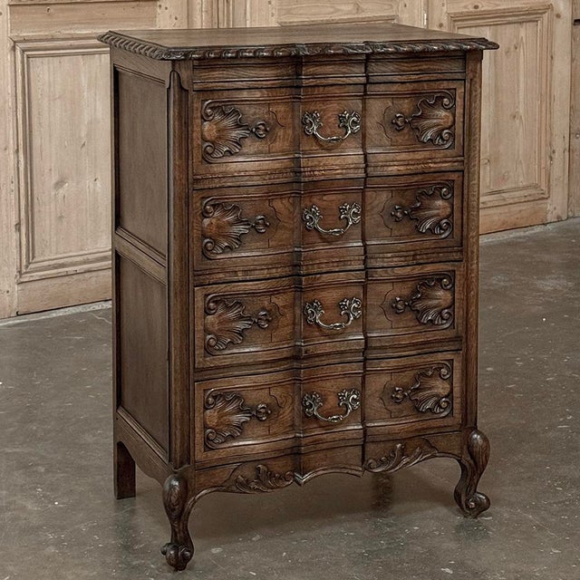 French Provincial Vintage Country French Oak Chiffoniere ~ Lingerie Chest For Sale - Image 3 of 15