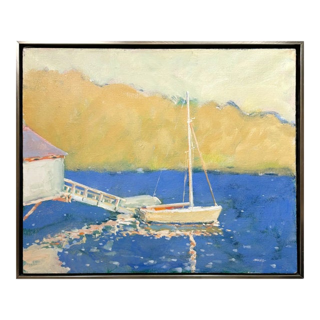 1990s Pascucci Landscape Oil Painting, Framed For Sale