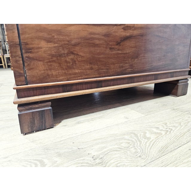 Art Deco Walnut Executive Office Set, 1930s, Set of 2 For Sale - Image 17 of 18