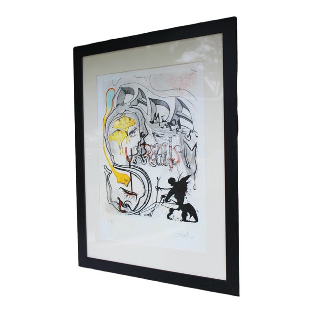 S. Dali, Angel of Dada, 1971, Lithograph, Framed For Sale - Image 4 of 9